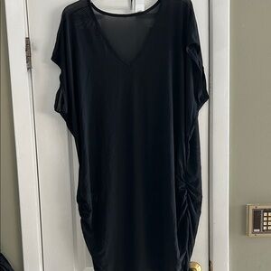 ANN COLE BLACK SWIM COVER UP ONE SIZE